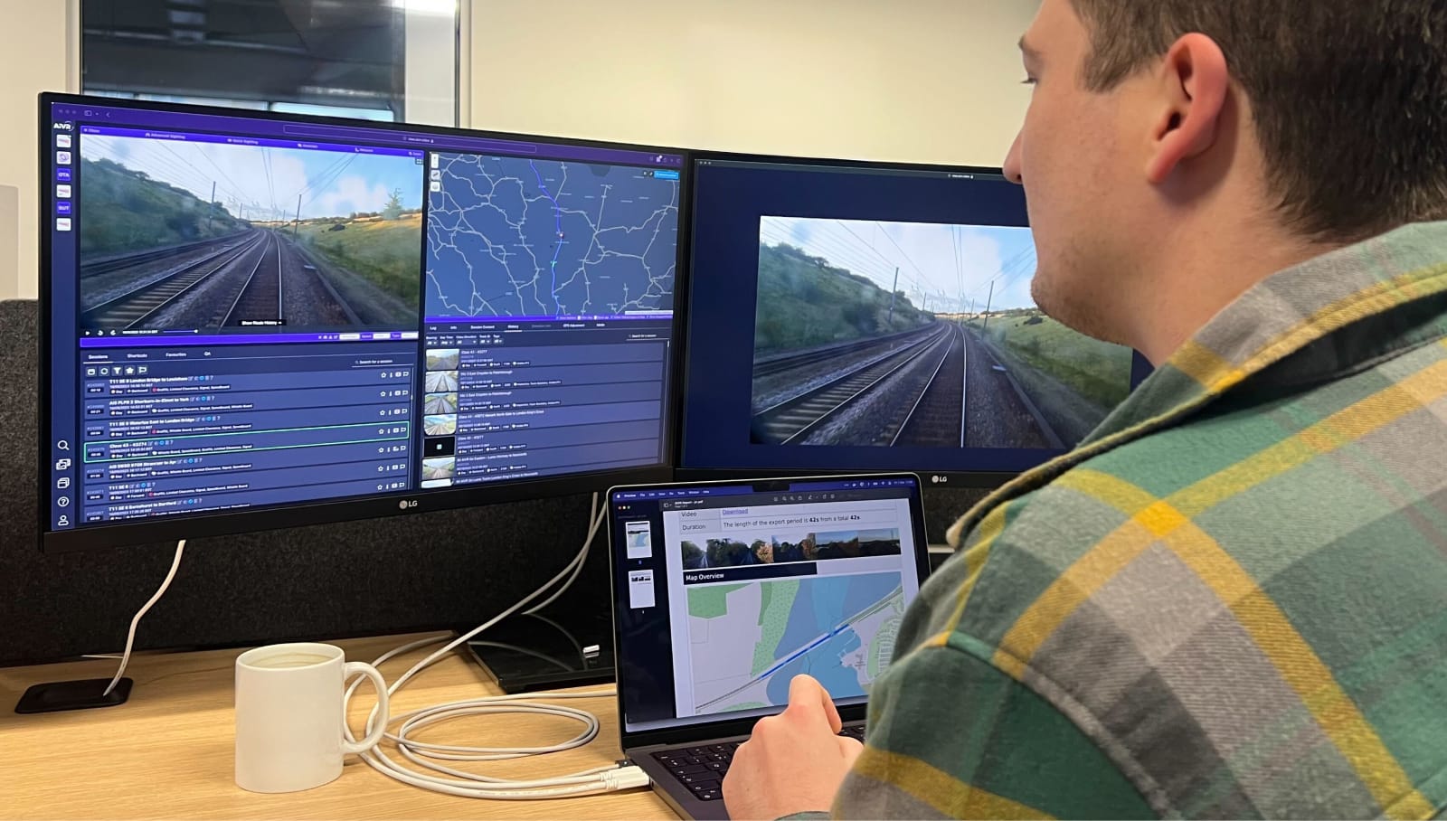 Person using Railworks AIVR