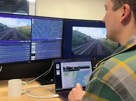 Person using Railworks AIVR