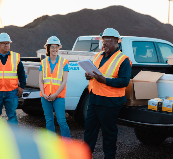 CEO briefing employees